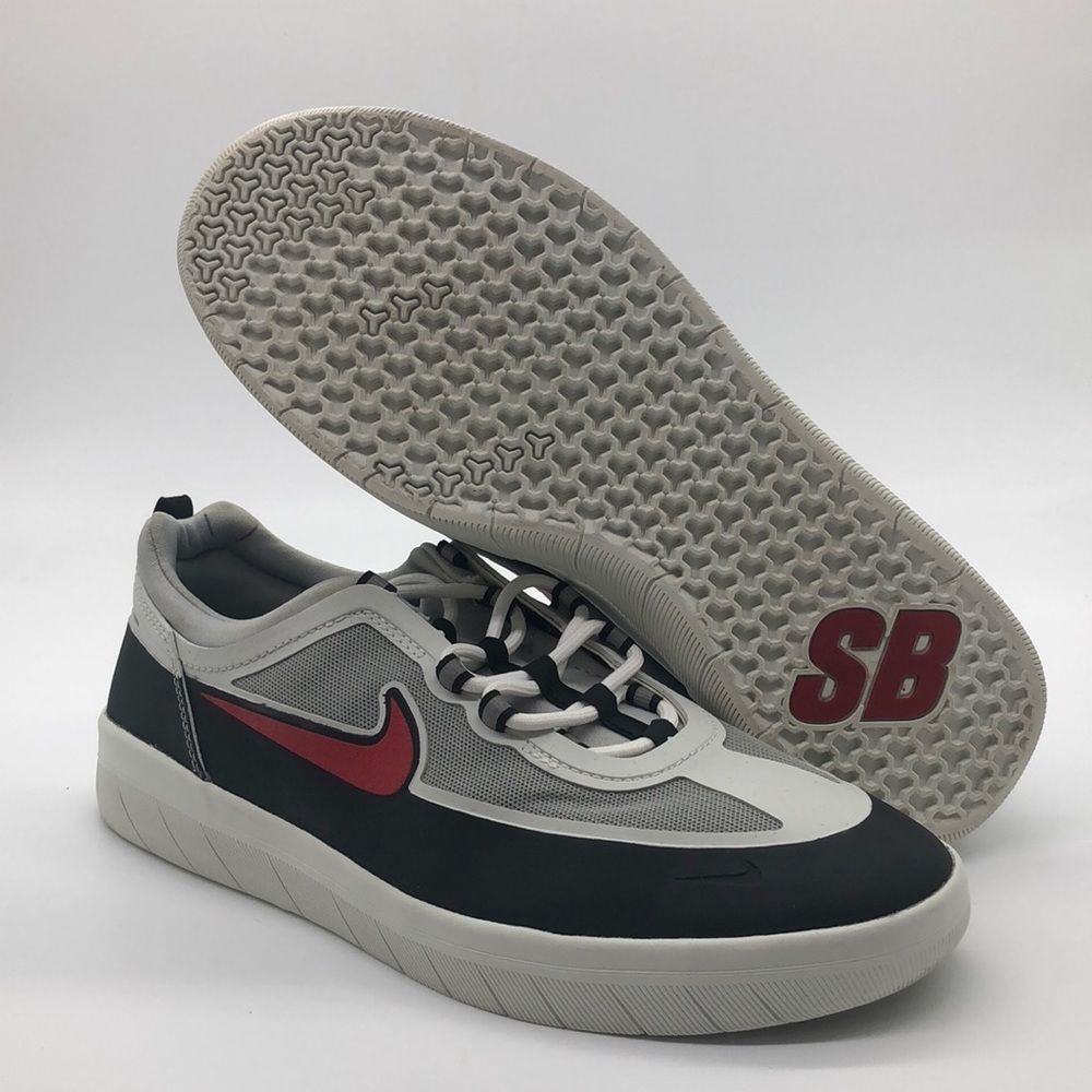 Mens Nike SB Nyjah Free 2 Black Sport Red BV2078-002 new with box - Picture 2 of 7